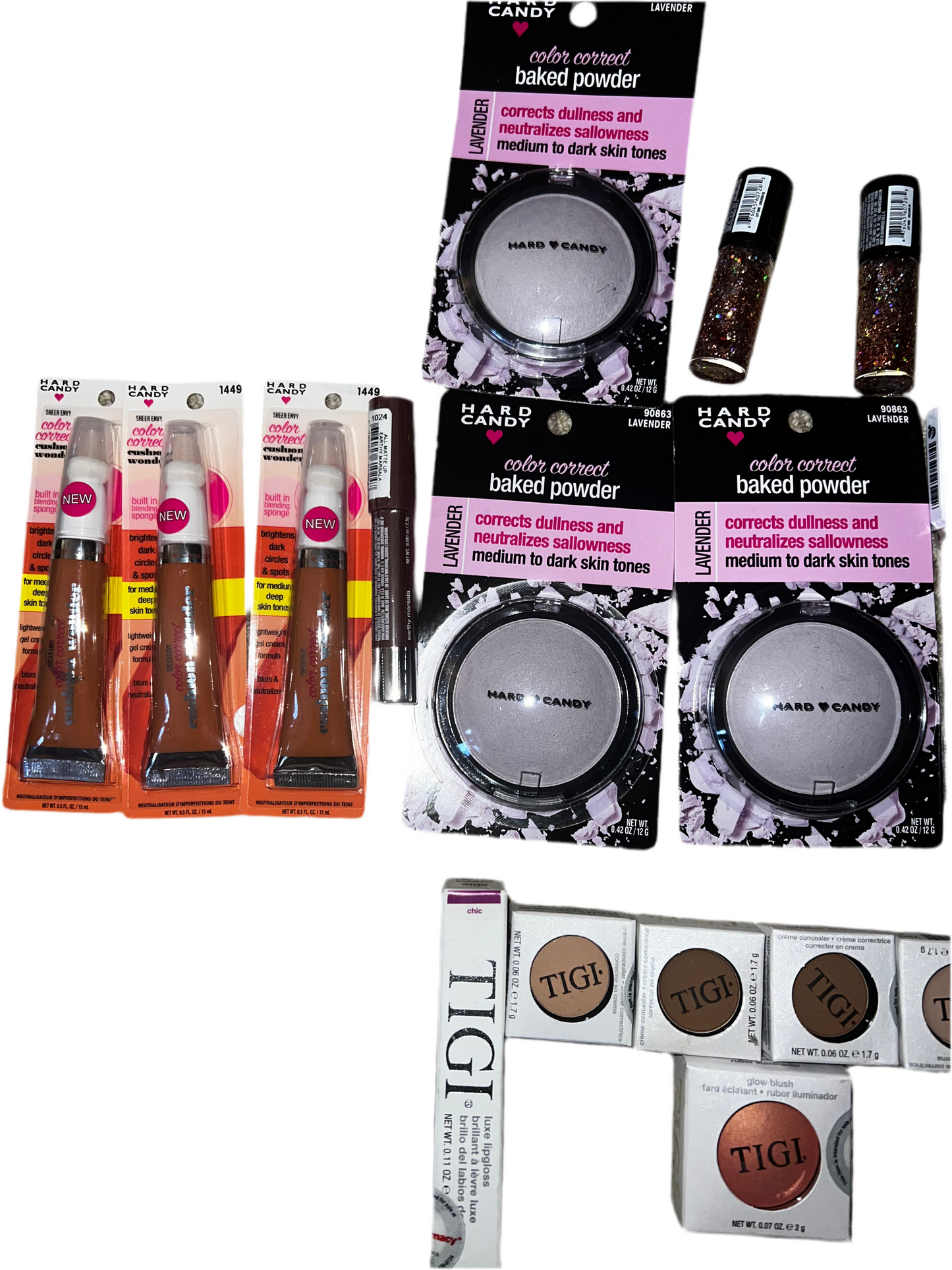 Lot of Brand New Hard Candy & Tigi Makeup! Retails for Over $120