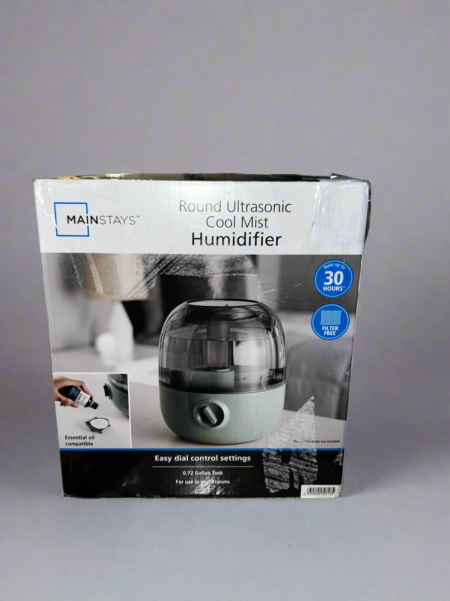 Mainstays Round ultrasonic cool mist humidifier
