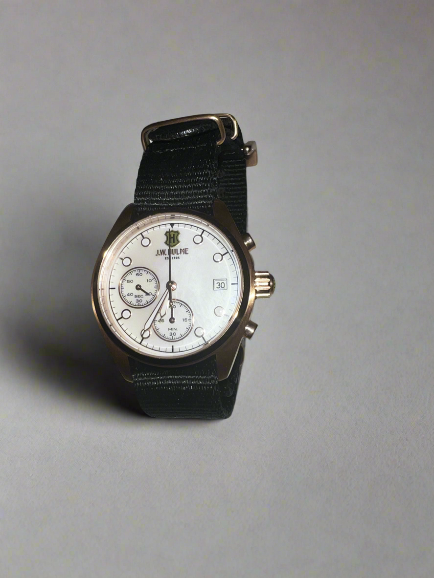J.W. Hulme Women's Quartz Multi Function Mother-of-Pearl Strap Watch