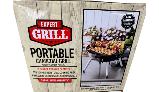 Expert Grill 14.5" Portable Charcoal Grill