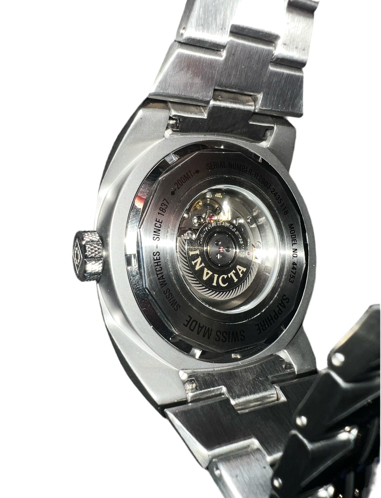 Invicta Swiss Made Ronda R150 Caliber Automatic Men's Watch - 52mm Steel (44753)