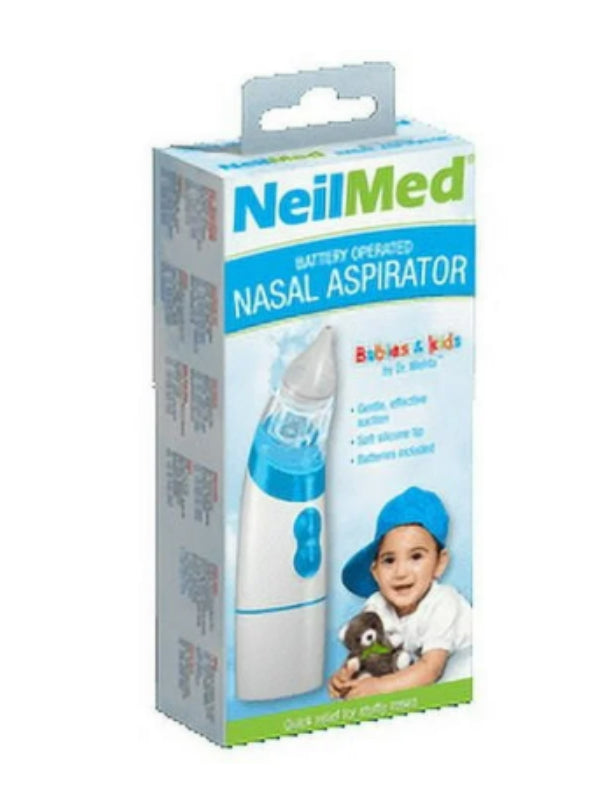 NeilMed Battery Operated Nasal Aspirator, for Babies and Kids
