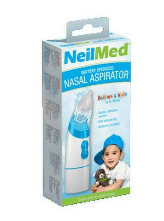NeilMed Battery Operated Nasal Aspirator, for Babies and Kids