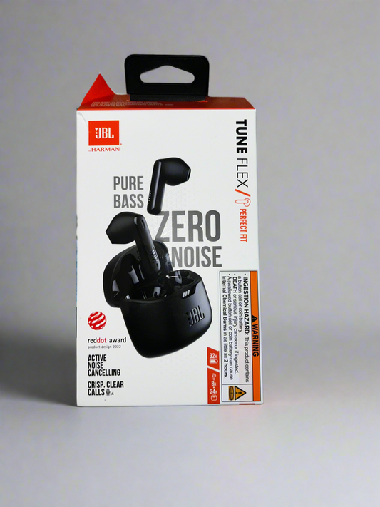 JBL - Tune Flex True Wireless Noise Cancelling Earbuds - Black